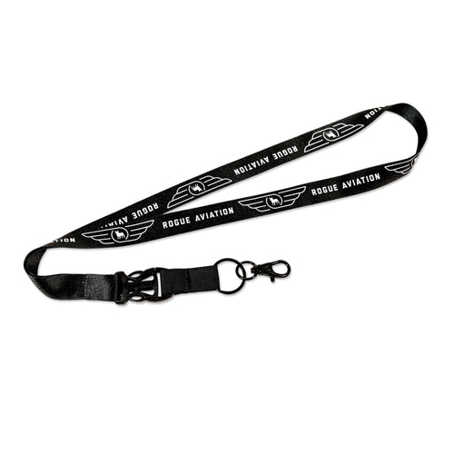 Rogue Aviation Lanyard (Black)