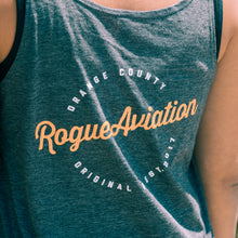 The Classic Rogue Aviation Logo Ladies Tank Top (Charcoal)