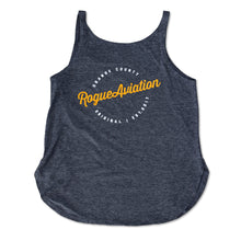 The Classic Rogue Aviation Logo Ladies Tank Top (Charcoal)